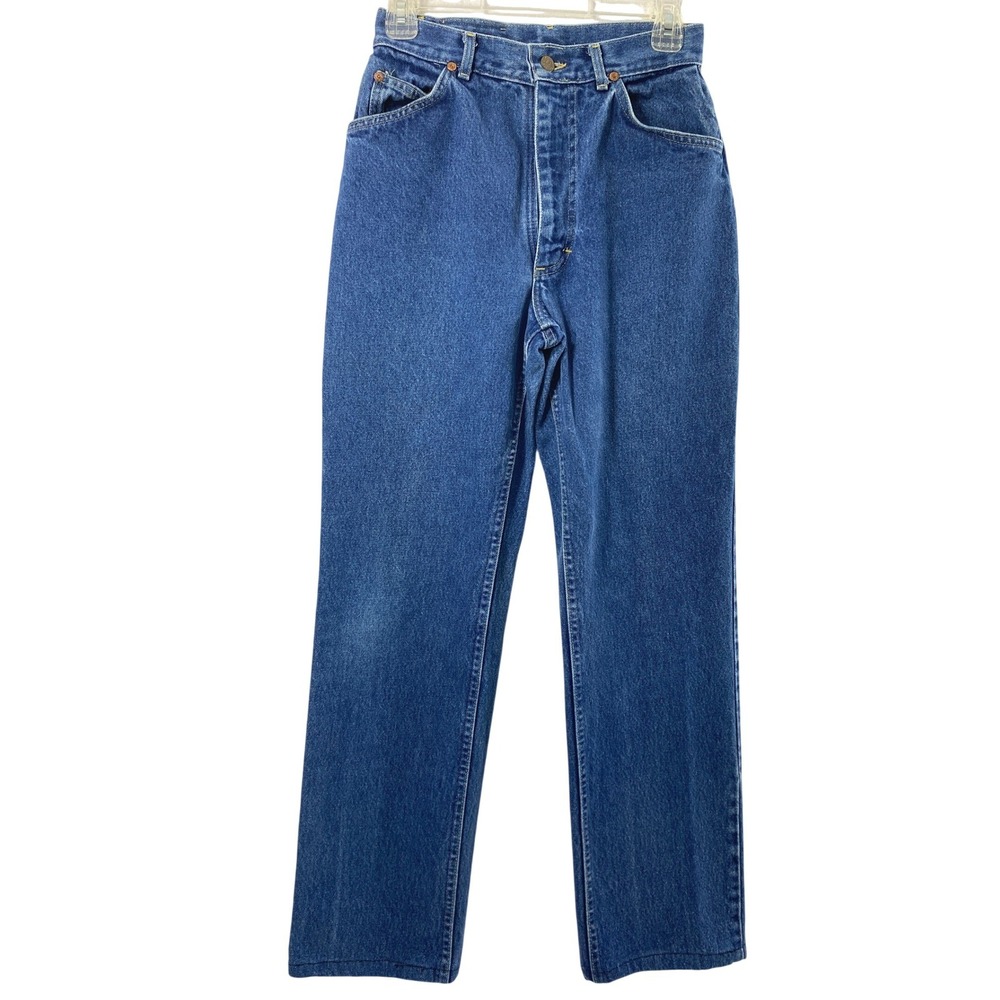 Riders by Lee Jeans Womens 25" W Hi Rise Medium Wash Denim Straight Altered‎ Hem